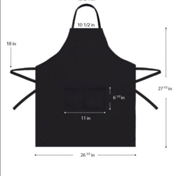 Set of 2 Black Chef Easy Aprons - Picture 2 of 2